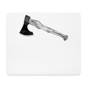 Wikinger Axt Sport Zielwerfen Axtwerfen Zielen - Mousepad (Querformat) - Weiß - Vorne