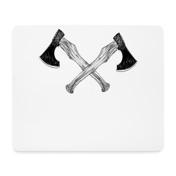 Wikinger Axt Sport Zielwerfen Axtwerfen Zielen - Mousepad (Querformat) - Weiß - Vorne