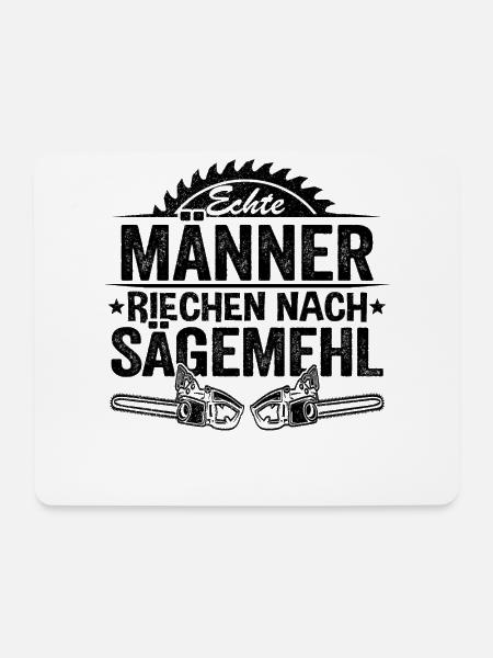 Waldarbeiter Geschenk Holzfäller Holz Hobby - Mousepad (Querformat) - Weiß