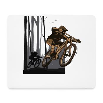 VTT Vélo Vélo VTT VTT BMX - Tapis de souris (format paysage) - blanc - Devant