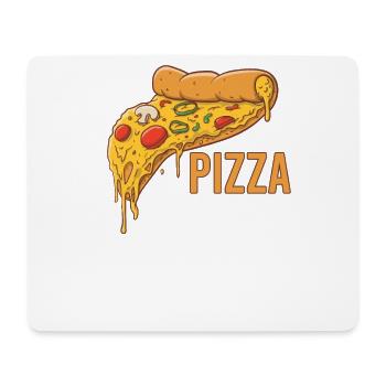 Pizza Fast Food Käse Lecker Italien - Mousepad (Querformat) - Weiß - Vorne