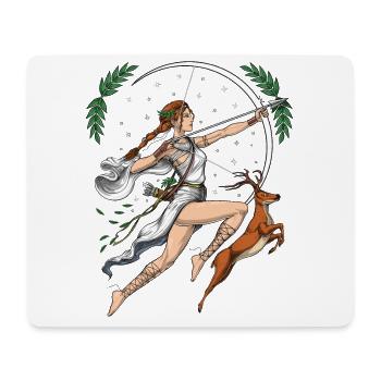 Artemis Goddess - Mouse Pad (horizontal) - white - Front