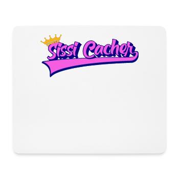 Lustiges Geocaching Design für Sissi Cacher - Mousepad (Querformat) - Weiß - Vorne