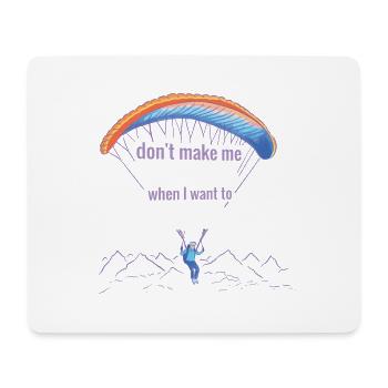 Parapente Hobby Voler Parapente - Tapis de souris (format paysage) - blanc - Devant