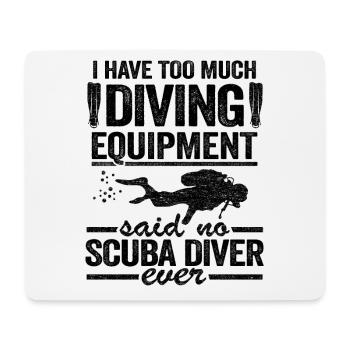 Scuba Tauchsport Geschenk Tauchen Taucher - Mousepad (Querformat) - Weiß - Vorne