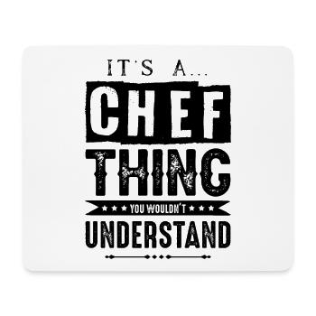 chef chef chef kitchen - Mouse Pad (horizontal) - white - Front