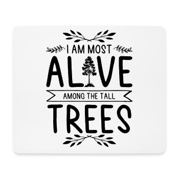 Natur Baum Bäume - Mousepad (Querformat) - Weiß - Vorne