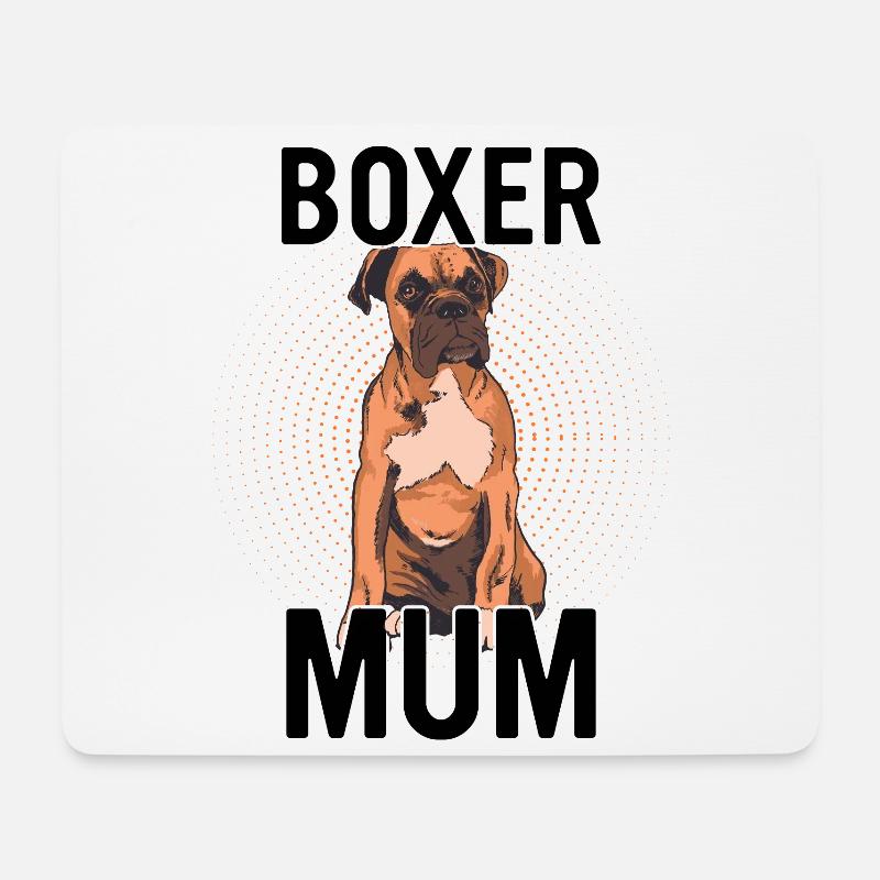 Boxer Dog Dog Mum - Mouse Pad (horizontal) - white