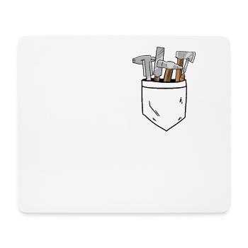 Schreiner Werkzeug Papa Handwerker Tischler - Tapis de souris (format paysage) - blanc - Devant