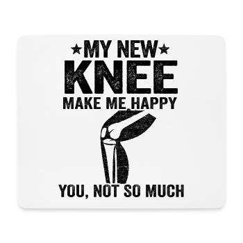 Knie Operation Künstliches Knie Geschenk Genesung - Mousepad (Querformat) - Weiß - Vorne