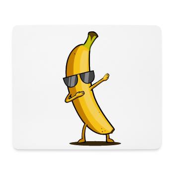 Dabbing jaune banane Dab drôle dansant fruit - Tapis de souris (format paysage) - blanc - Devant