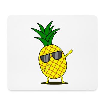 Dabbing jaune ananas Dab drôle dansant fruit - Tapis de souris (format paysage) - blanc - Devant
