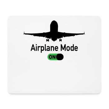 Airplane Mode On Flughafen Pilot Flugzeug Piloten - Mousepad (Querformat) - Weiß - Vorne