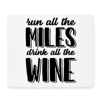 Wine Citation - Tapis de souris (format paysage) - blanc - Devant
