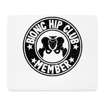 Hüft OP Operation Mitglied Genesung Neue Hüfte - Mousepad (Querformat) - Weiß - Vorne
