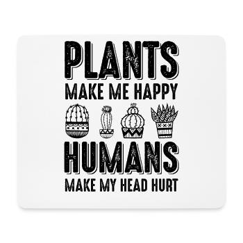 Gärtnerei Pflanzen witziger spruch - Mousepad (Querformat) - Weiß - Vorne