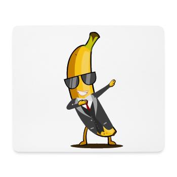 Banane mit Anzug - Dab lustige tanzende Frucht - Mousepad (Querformat) - Weiß - Vorne