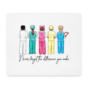 Nurse Team Appreciation Quote - Mouse Pad (horizontal) - white - Front