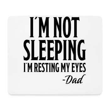 Dad Funny Saying Dad Sleeping Gentlemen Gift - Mouse Pad (horizontal) - white - Front