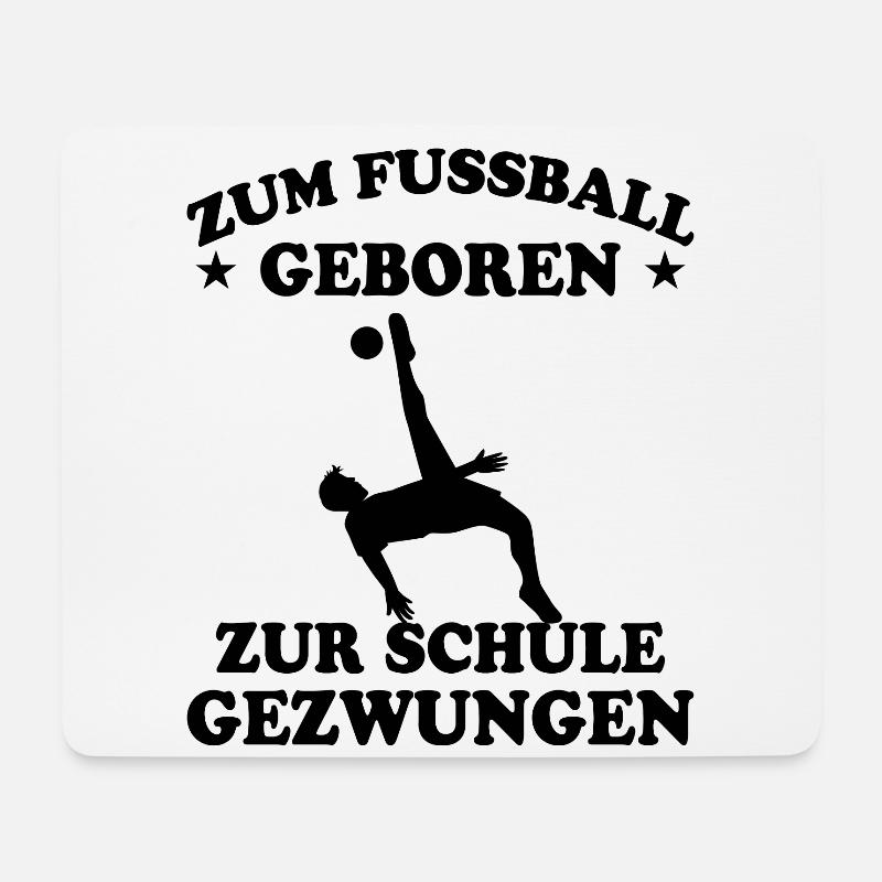 Fußball Schule Lustige Spruch Fußballer Geschenk - Mousepad (Querformat) - Weiß