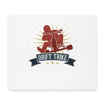 Drift Trike Motorized Drifting Tricycle Drift - Mouse Pad (horizontal) - white - Front