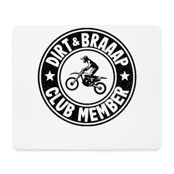 Motocross Club Mitglied Logo Dirt Bike Geschenk - Mousepad (Querformat) - Weiß - Vorne