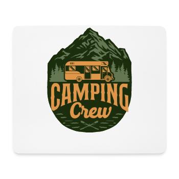 Camping Crew Motorhome - Mousepad (Querformat) - Weiß - Vorne