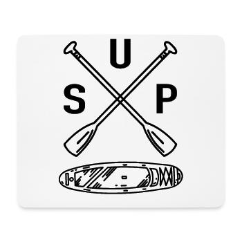 Stand Up Paddle Board - SUP Board SUP Paddel - Mousepad (Querformat) - Weiß - Vorne