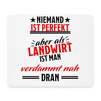 Landwirt Lustiger Spruch Traktor Beruf Geschenk - Mousepad (Querformat) - Weiß - Vorne