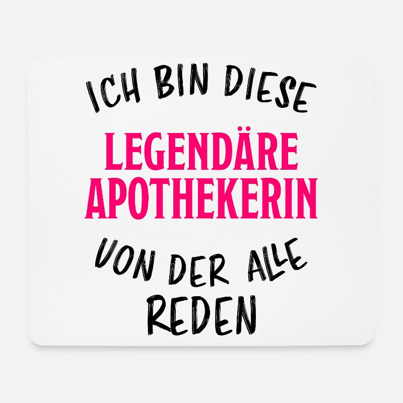 Apothekerin Lustige Spruch Beruf Apotheke Geschenk - Mousepad (Querformat) - Weiß