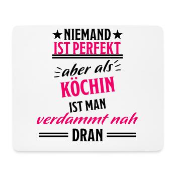 Köchin Lustiger Spruch Kochen Küche Beruf Geschenk - Mousepad (Querformat) - Weiß - Vorne