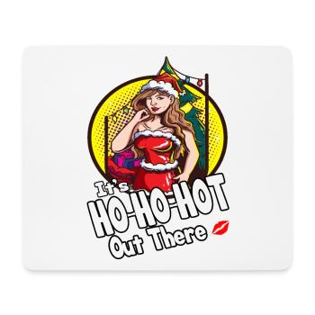 Christmas in July Sexy Girl Christmas Lips - Mouse Pad (horizontal) - white - Front