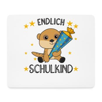 Erdmännchen Schule Einschulung Kita 2021 Schulkind - Mousepad (Querformat) - Weiß - Vorne