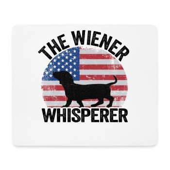 The Wiener Whisperer Funny Dachshund - Mouse Pad (horizontal) - white - Front