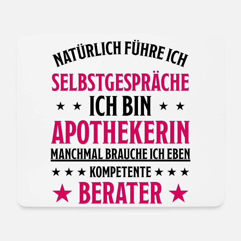 Apothekerin Lustige Spruch Beruf Apotheke Geschenk - Mousepad (Querformat) - Weiß