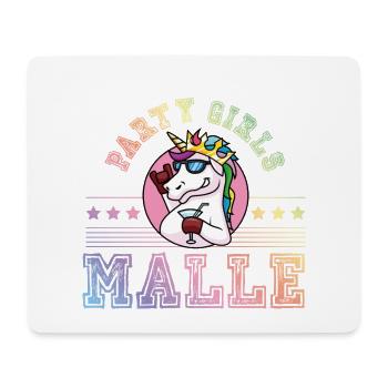 malle party crew einhorn girls - Mousepad (Querformat) - Weiß - Vorne