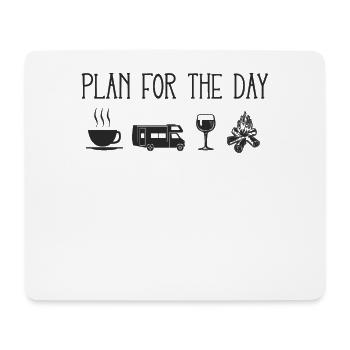 Camping Plan For The Day Motorhome - Mousepad (Querformat) - Weiß - Vorne