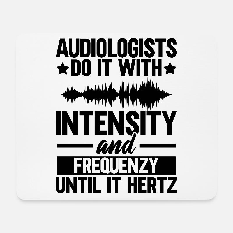 Hörakustiker Audiologe Hörgerät Akustiker - Mousepad (Querformat) - Weiß