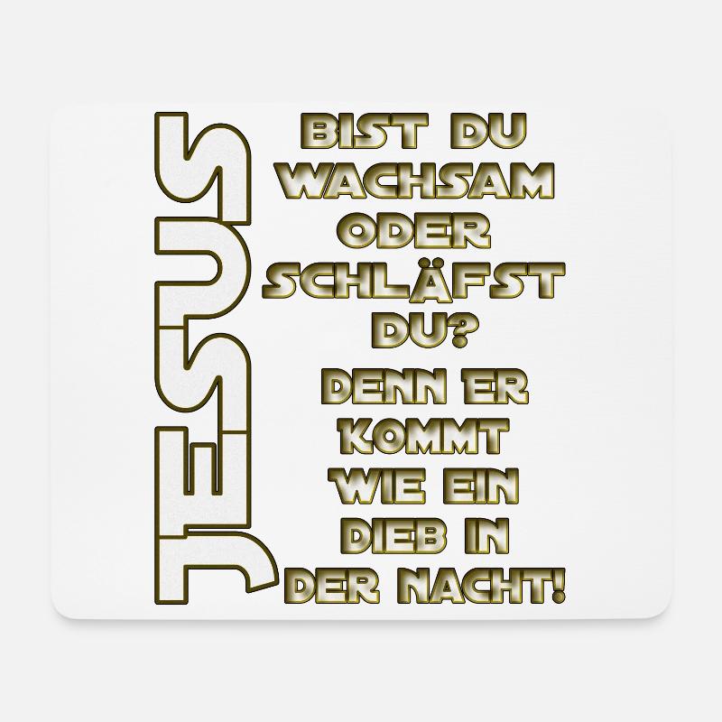 Jesus kommt - Mousepad (Querformat) - Weiß