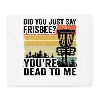 Disc Golf Spruch Vintage Disc Golfer Geschenk - Mousepad (Querformat) - Weiß - Vorne