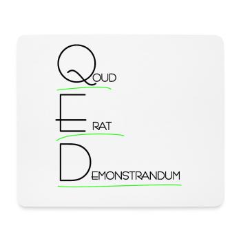 quod erat demonstrandum schwarz - Mousepad (Querformat) - Weiß - Vorne