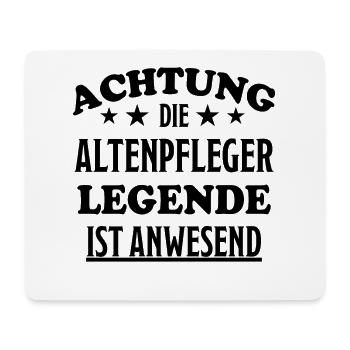 Altenpfleger Lustiger Spruch Beruf Pflege Geschenk - Mousepad (Querformat) - Weiß - Vorne