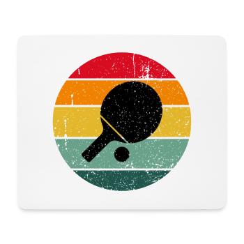 Vintage rétro ping-pong cadeau - Tapis de souris (format paysage) - blanc - Devant