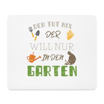 Gärtner - Mousepad (Querformat) - Weiß - Vorne