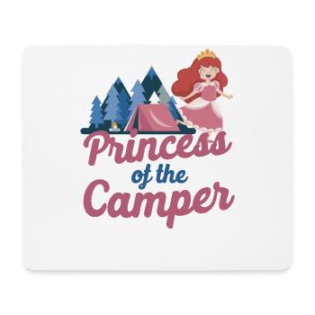Camping Family Tent Cute Princess - Mousepad (Querformat) - Weiß - Vorne