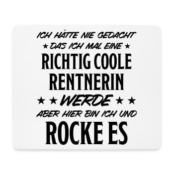 Rentnerin Lustig Spruch Ruhestand Rente Geschenk - Mousepad (Querformat) - Weiß - Vorne