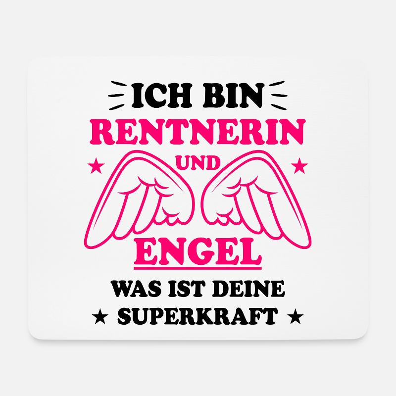 Rentnerin Lustig Spruch Ruhestand Rente Geschenk - Mousepad (Querformat) - Weiß