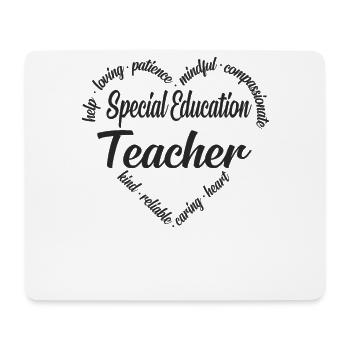 Special Education Teacher Heart - Tapis de souris (format paysage) - blanc - Devant