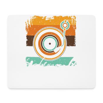 DJ Musik Techno House Party Electro Disco - Mousepad (Querformat) - Weiß - Vorne