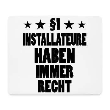 Installateur Lustiger Spruch Heizung Job Geschenk - Mousepad (Querformat) - Weiß - Vorne